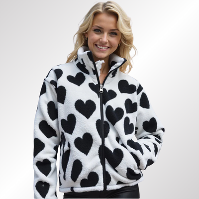 Valeria | Chaqueta Reversible con Detalle de Corazón