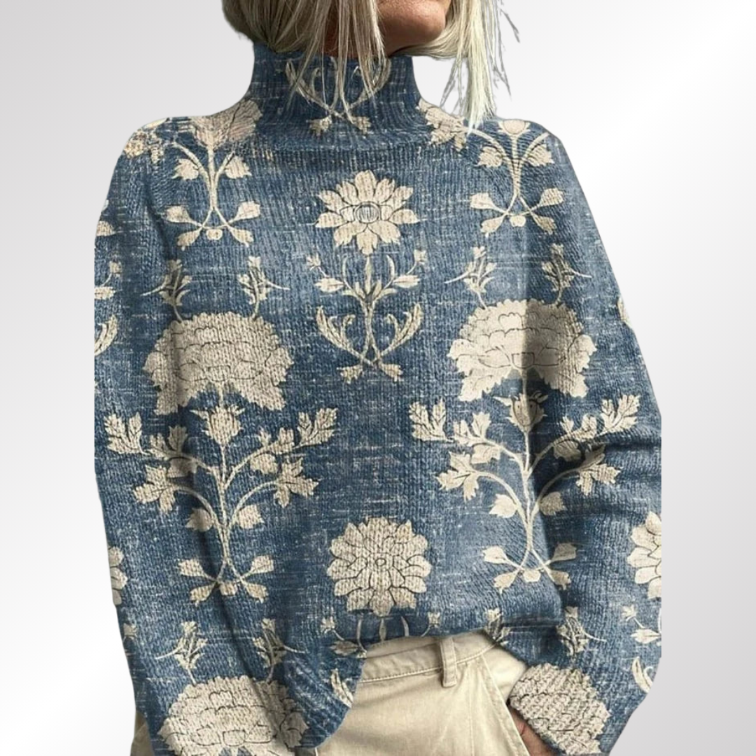 Amelia – Suéter de Cuello Alto Cálido y Elegante