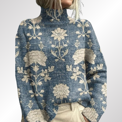 Amelia – Suéter de Cuello Alto Cálido y Elegante