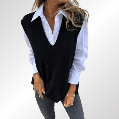 Violeta | Chaleco de Punto sin Mangas