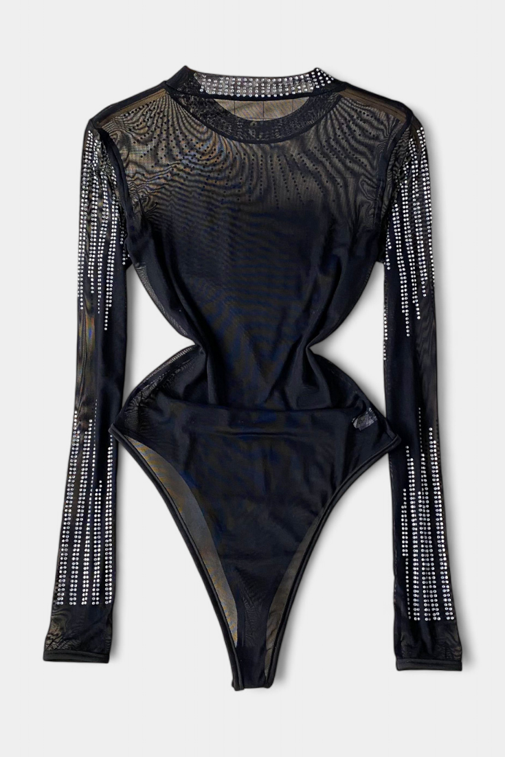 Body Malla Transparente Brillos De Ensueño Elite Colección