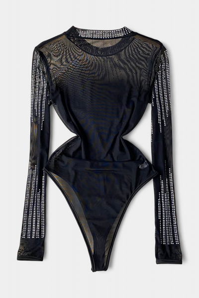 Body Malla Transparente Brillos De Ensueño Elite Colección