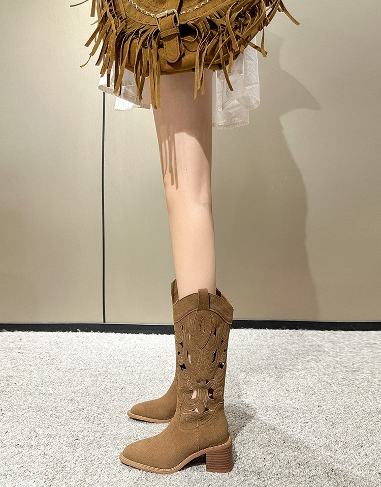 Selina | Botas vaqueras bordadas
