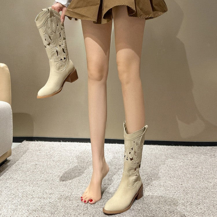 Selina | Botas vaqueras bordadas