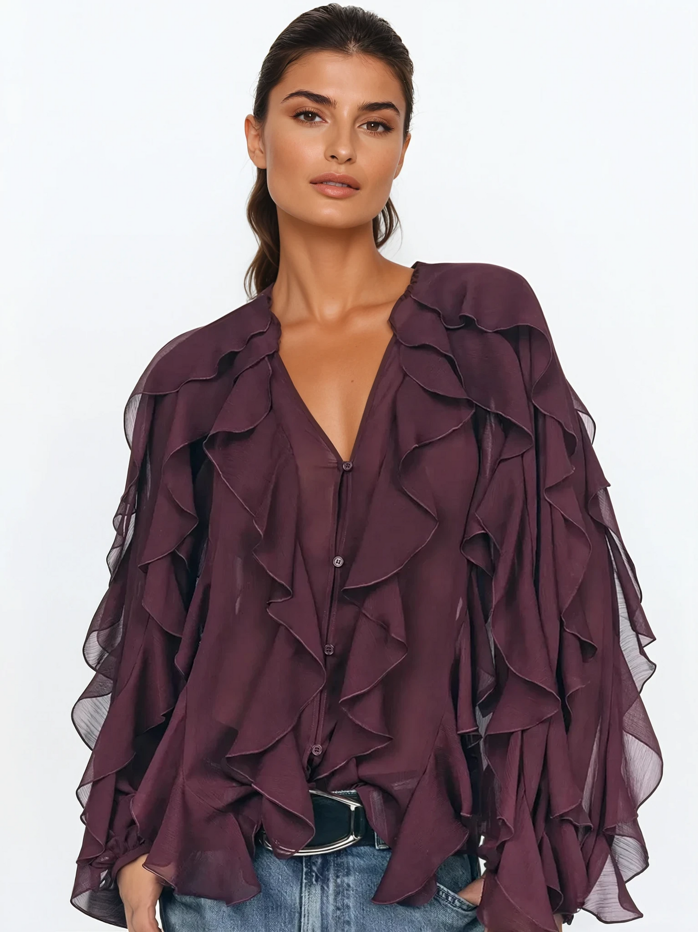 Blusa “Pure Desire” con Volantes