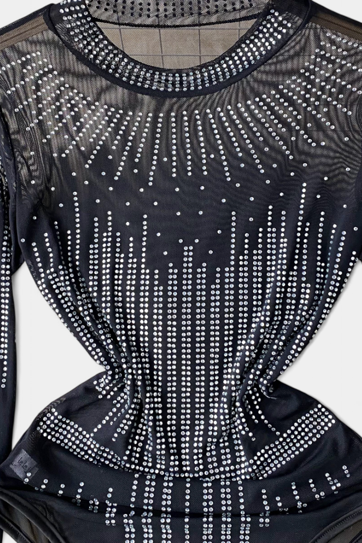 Body Malla Transparente Brillos De Ensueño Elite Colección