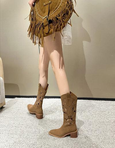 Selina | Botas vaqueras bordadas
