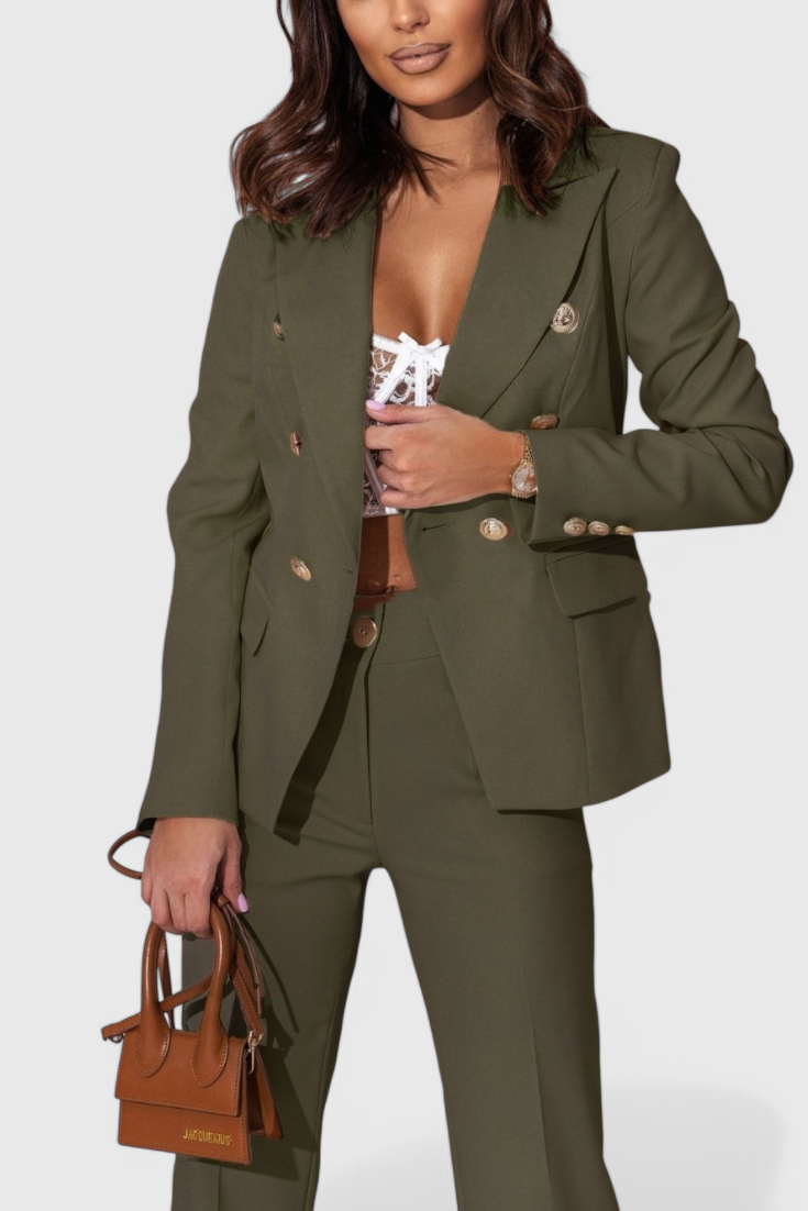 Rosalind - Conjunto de Blazer y Pantalones Elegante