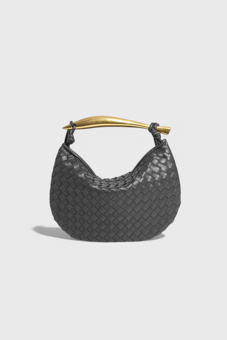 Gerda - Bolso Woven con Asa Dorada