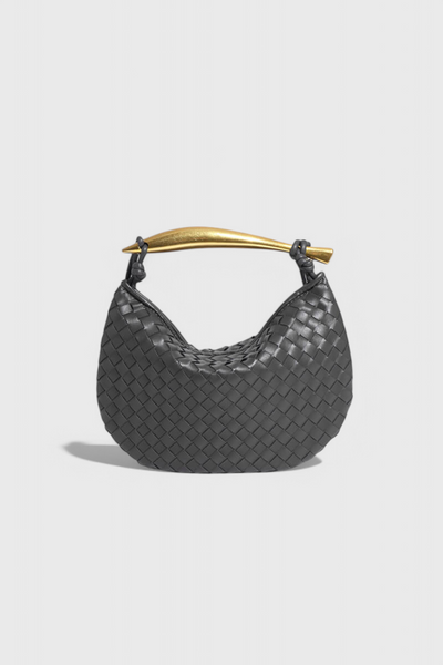 Gerda - Bolso Woven con Asa Dorada