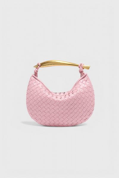 Gerda - Bolso Woven con Asa Dorada