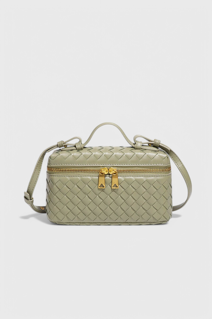 Milla - Bolso Mini Woven con Accesorios Dorados