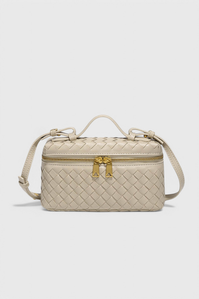 Milla - Bolso Mini Woven con Accesorios Dorados