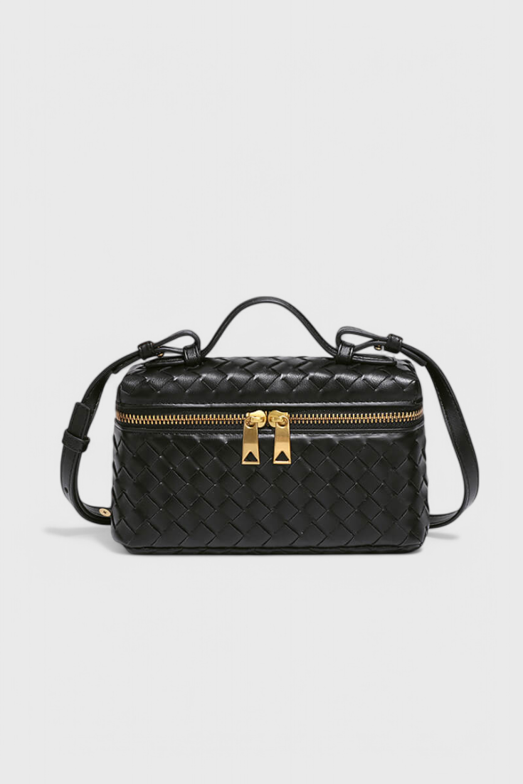 Milla - Bolso Mini Woven con Accesorios Dorados