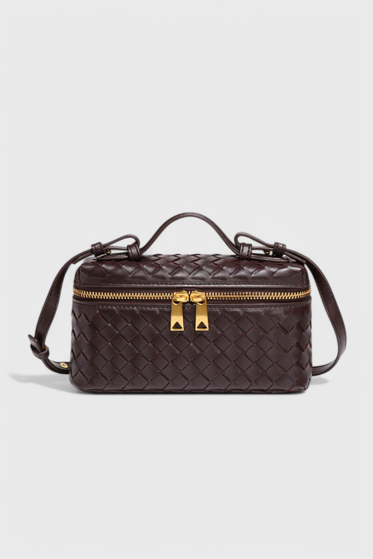 Milla - Bolso Mini Woven con Accesorios Dorados