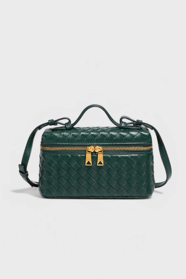 Milla - Bolso Mini Woven con Accesorios Dorados