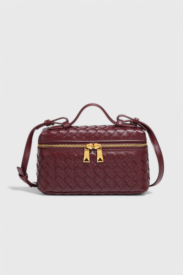 Milla - Bolso Mini Woven con Accesorios Dorados