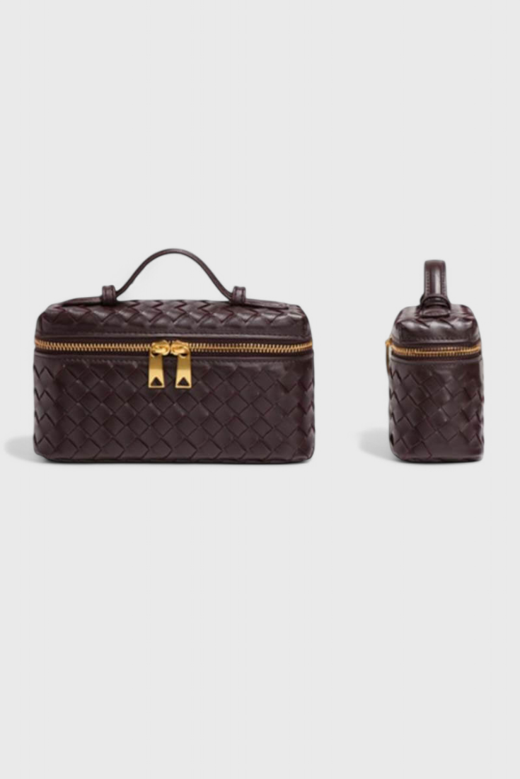 Milla - Bolso Mini Woven con Accesorios Dorados