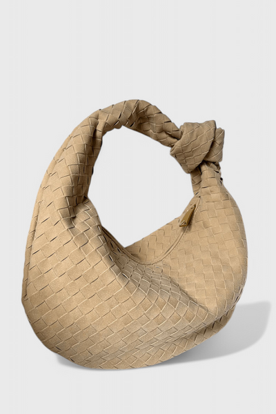 Lila - Bolso Mediano Woven con Detalle de Nudo