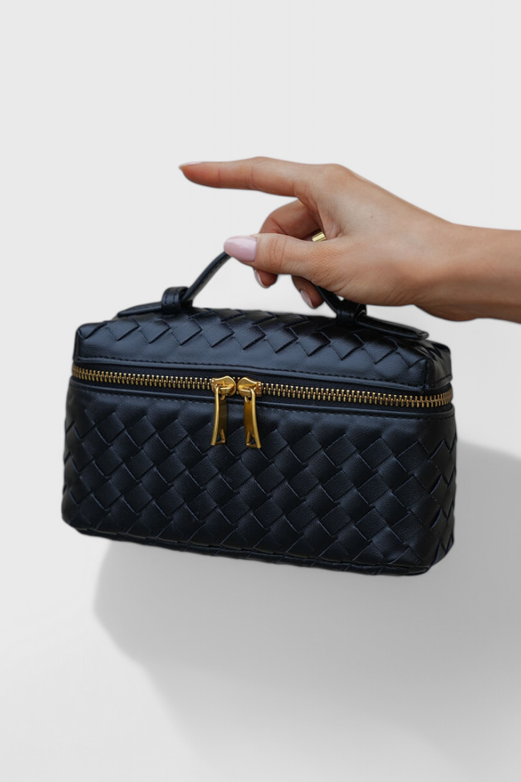 Milla - Bolso Mini Woven con Accesorios Dorados