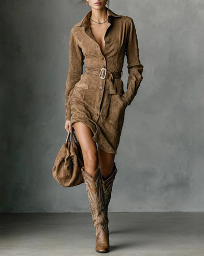 ELISA™ | ABITO MIDI IN SUEDE