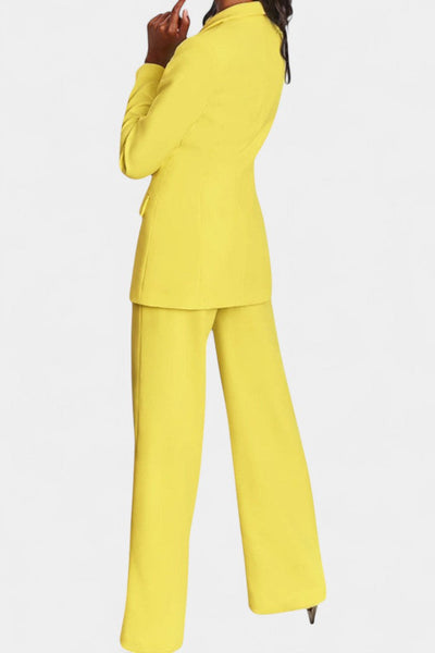 Conjunto a Medida Blazer y Pantalones de Pierna Ancha