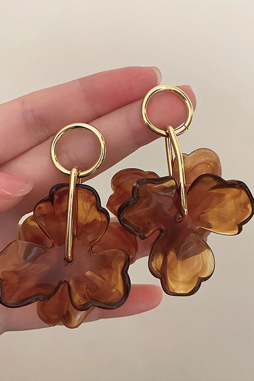 Laia - Pendientes con Colgante de Flor