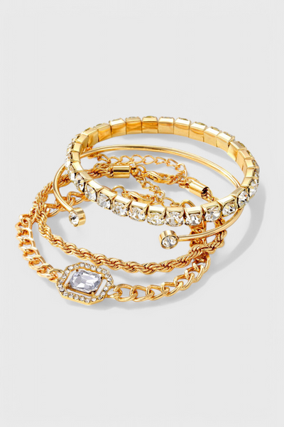 Almudena - Conjunto de Pulseras con Tachuelas