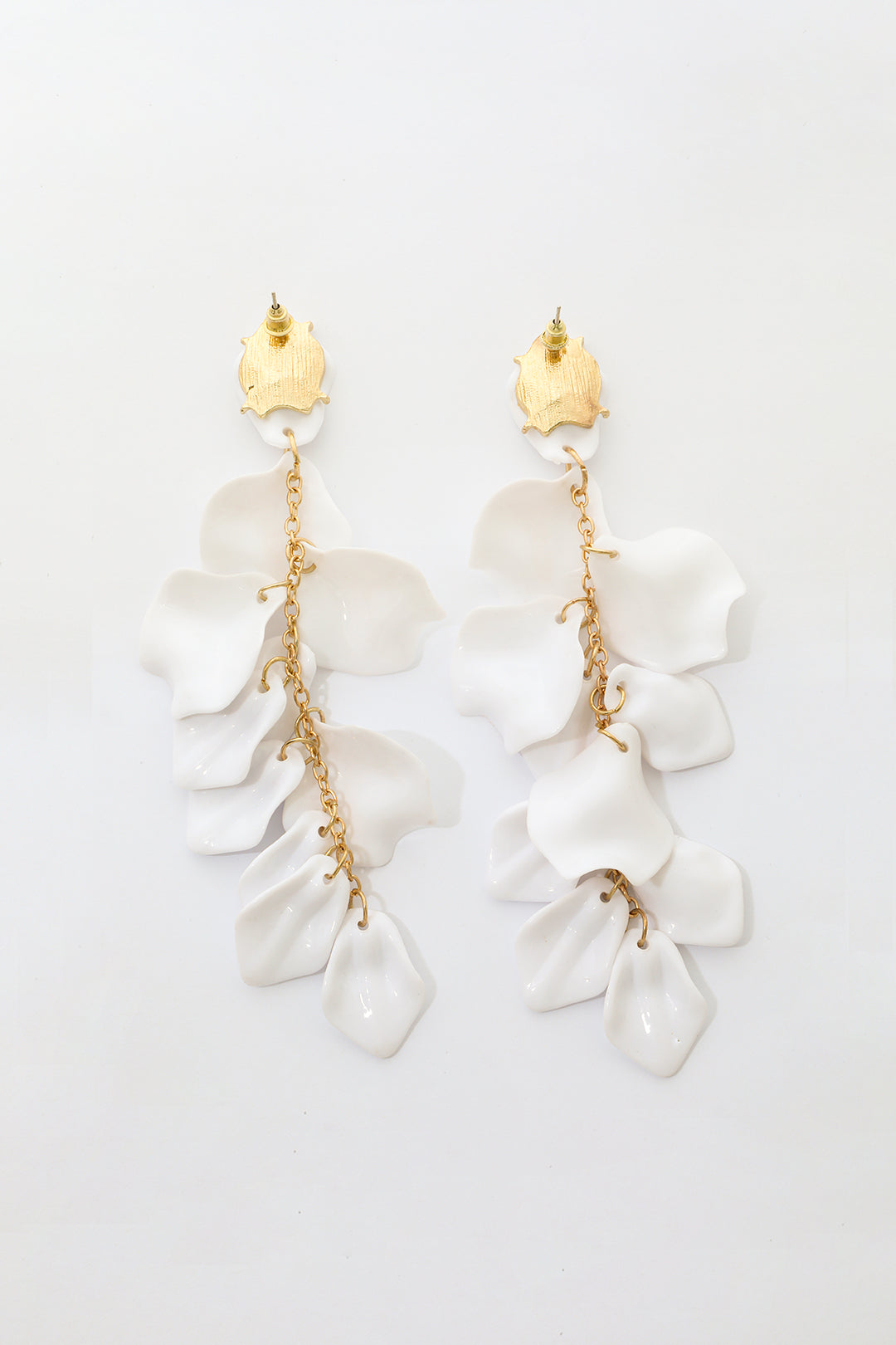 Miriam - Pendientes de Gotas de Pétalos de Orquídea