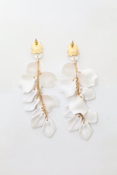 Miriam - Pendientes de Gotas de Pétalos de Orquídea