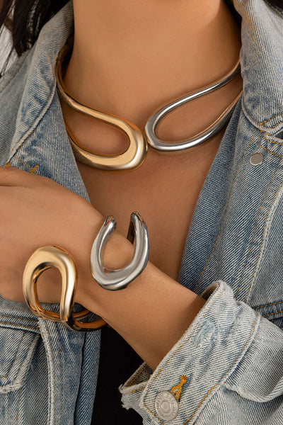 Naiara - Pulsera Asimétrica Recortada