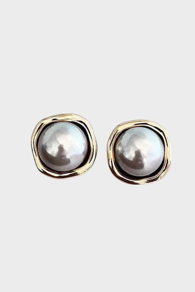 Ona - Pendientes de Perlas Negras Elegantes con Gracia Atemporal