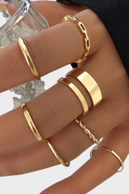 Amaya - Conjunto de 7 Anillos