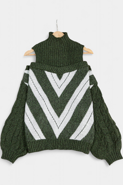 Wien Suéter Lana Hombros Descubiertos Colección Exclusiva