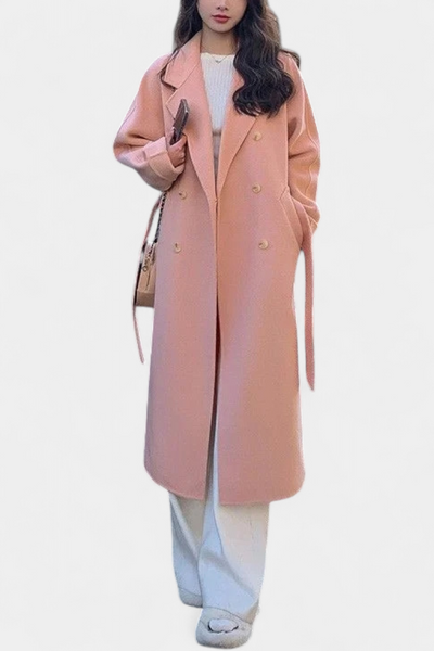 Abrigo Nadiana Trench Largo Silueta Clásica Calidez Chic