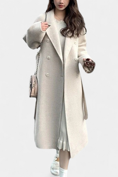 Abrigo Nadiana Trench Largo Silueta Clásica Calidez Chic