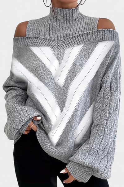 Wien Suéter Lana Hombros Descubiertos Colección Exclusiva