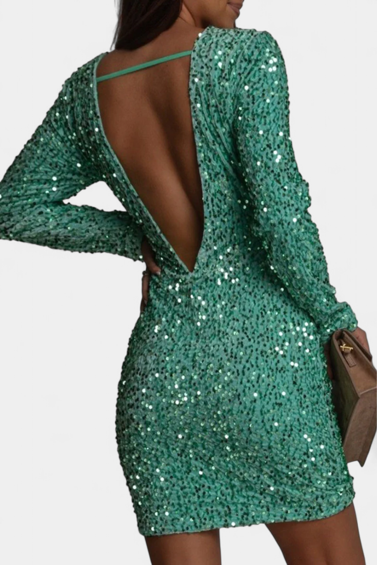 Vestido Largo De Fiesta Brillo Invernal Exclusivo Brilla