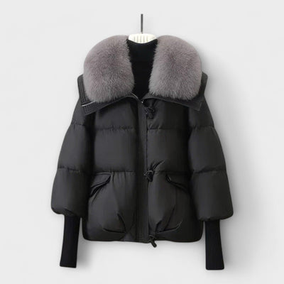 Lucyna – Elegante chaqueta con piel