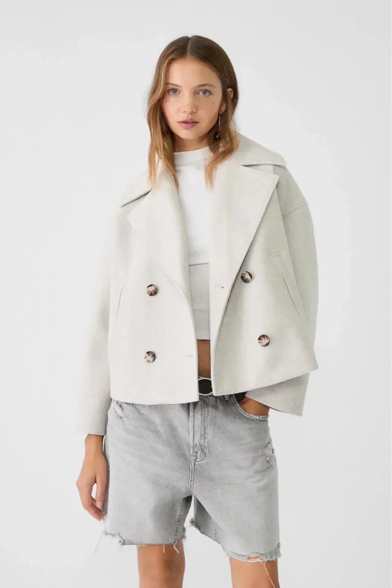 Chaqueta Destiny Corta Con Doble Botonadura Muy Chic