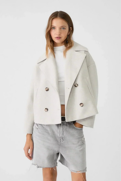 Chaqueta Destiny Corta Con Doble Botonadura Muy Chic