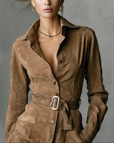 ELISA™ | ABITO MIDI IN SUEDE