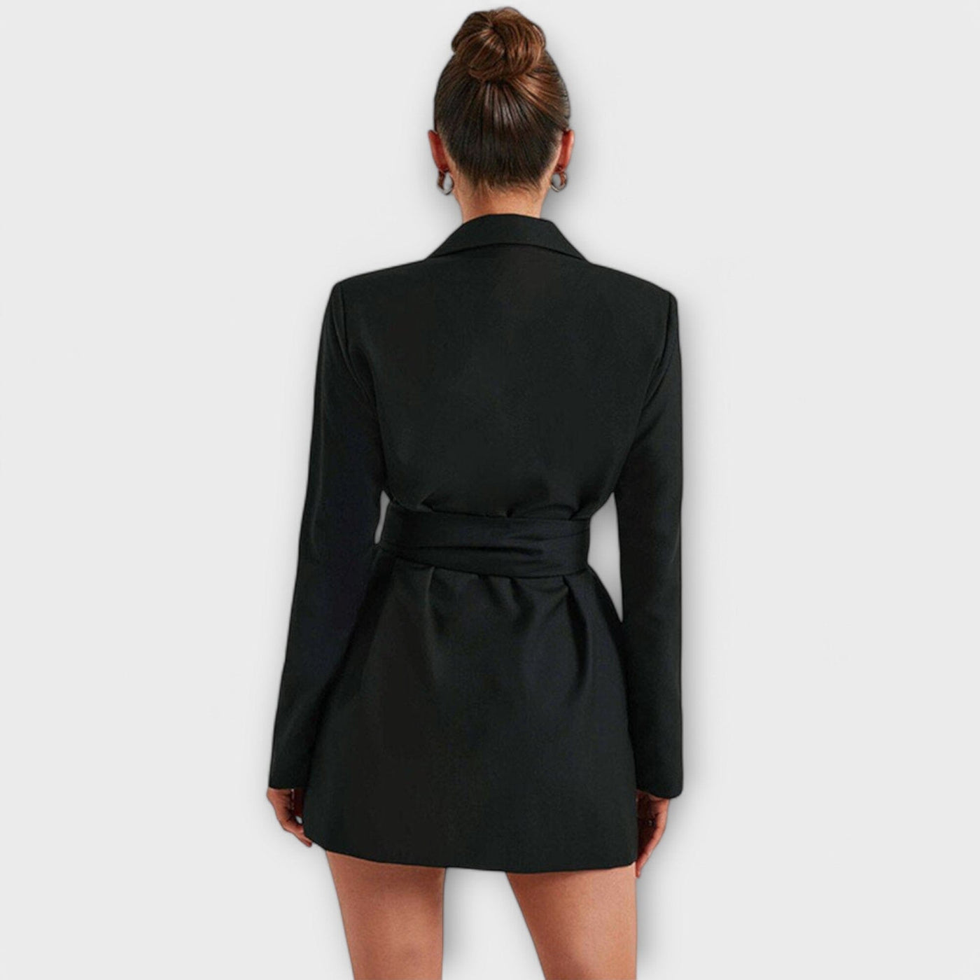 Vestido tipo blazer con escote en V